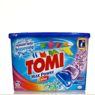 Mosógél, Tomi kapszula 42db Max Power Color
