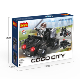 Építő játék, COGOŽ 3025 - 6 | Lego kompatibilis | Off-road