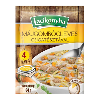 Instant leves, Lacikonyha 64g Májgombóc+Csigatészta