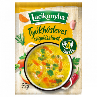 Instant leves, Lacikonyha 55g Tyúkhúsleves csigatésztával