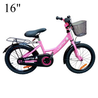 Kerékpár, 16" Rózsaszín