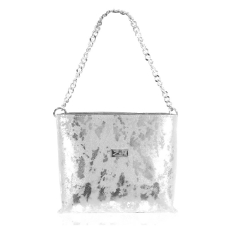 Új Női táska, Zellia, ZVN22024, Fehér-ezüst