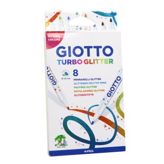 Rostiron, 8 szín Giotto Turbo Glitter csillámos 425800