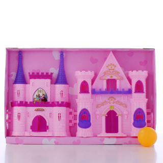 Lányos játék, Babaház, kastély, hordozós, 31x20+cm dobozos