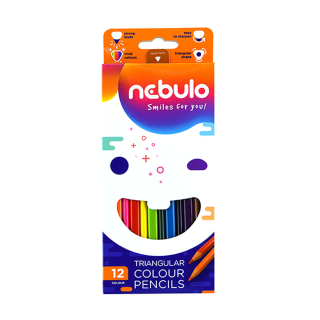 Színes ceruza, Nebulo Háromszögletű 12 szín