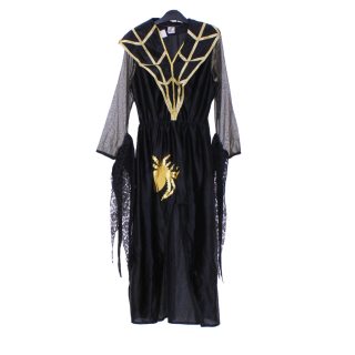 Boszi-varázsló ruha Halloween Felnőtt jelmez, Méret: M