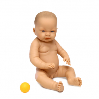 Lányos játék, Élethű fiú csecsemő baba 45cm