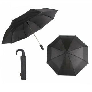 Esernyő, 3006B, félautomata, kb 95cm átmérő, Fekete