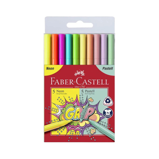 Rostiron, 10 szín Faber-Castell neon-pastell