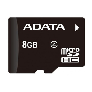 Memoriakártya, 8GB Micro SDHC Adata Ausdh8Gcl4-Ra1+Adapter