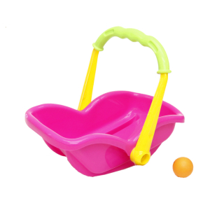 Lányos játék, Babahordozó, 30 cm babához, pink BZ9082