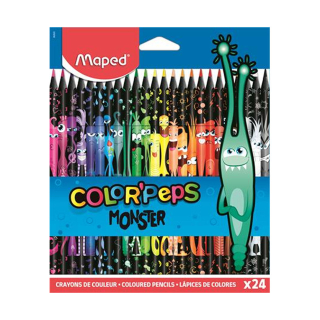 Színes ceruza, 24 szin  Maped "Color`Peps Monster" 24 Különböző Szín