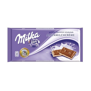 Csokoládé, Milka 100g Alpesi tej tejes krémtöltelékkel