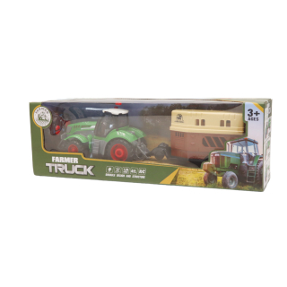 Fiús játék, Traktor + lószállító RC Akkus No.625-1 CJ-4072648