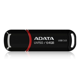 Pen drive, 64GB USB 3.1 Adata Fekete (Auv150-64G-Rbk)