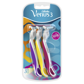 Eldobható borotva, Gillette Venus Plus3 3db - Multicolor