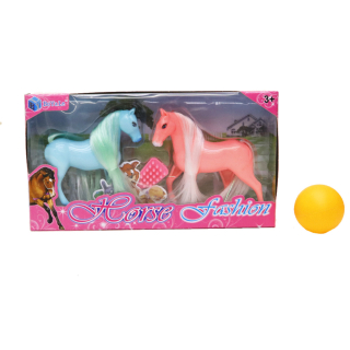 Lányos játék, Ló, fésülhető 2db + fésű BZ9821