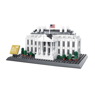 Építő játék, WANGEŽ 4214 | lego-kompatibilis építőjáték | 770 db építőkocka | Fehér Ház Washington  USA
