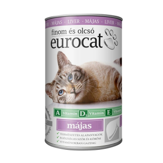 Állateledel, 415g Euro Cat Máj macska