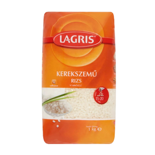 Rízs, 1kg Lagris kerekszemű