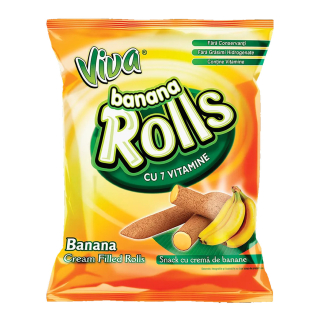 Ostya, Viva Töltött Choco Rolls 100g Banan