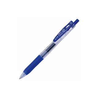 Zselés toll, 0,33mm, Nyomógombos, Zebra "Sarasa Clip", Kék