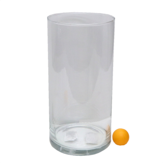 Váza, Henger alakú üveg 30cm D15 (Postai rendelés esetén 990-Ft törékeny csomagdíj kerül kiszámlázásra)