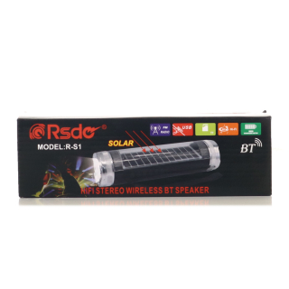 Hangszóró, Rsdo R-S1 FM/USB/TF Solar lampa