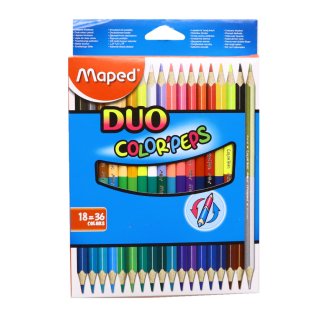 Színes ceruza, 36 szin Maped "Color`Peps Duo" háromszögletű