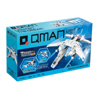 Építő játék, Qman 41106-1 | Lego kompatibilis | 100db | A galaxis harcosa