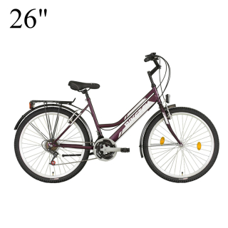 Kerékpár, 26" Biketek Oryx ATB női váltós bordó