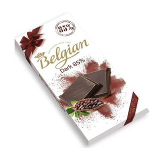 Csokoládé, Belgian 100g 85% Cacao Étcsokoládé