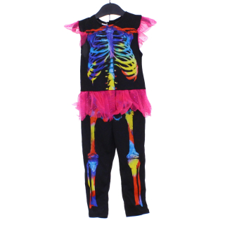 Csontváz lány Halloween Gyerek jelmez, Méret: 92-98
