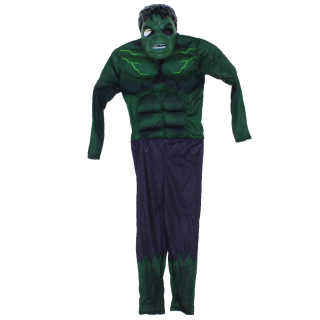 Hulk izmosított Szuperhős Gyerek jelmez, újszerű, Méret: 134-140