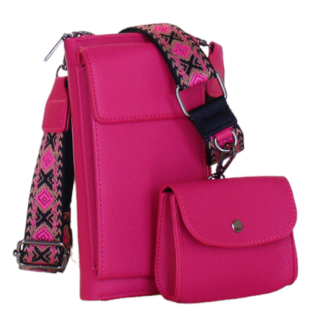 Új Női táska, 7021, Pink