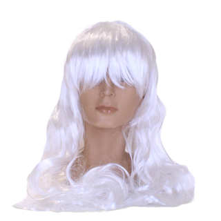 Fehér haj Halloween Paróka, Körméret 56cm