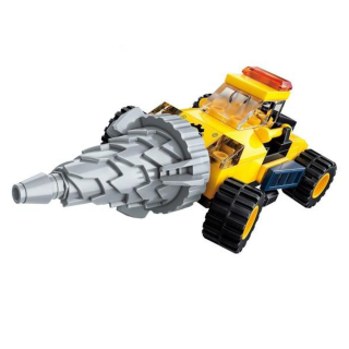 Építő játék, Qman 1417-1 | Lego kompatibilis | 79db | Fúrófejes nehézgép
