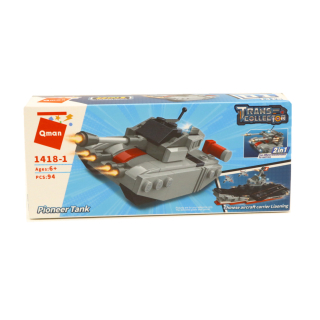 Építő játék, Qman 1418-4 | Lego kompatibilis | 74db | 2 az1-ben Katonai Ellenőrző Jeep