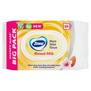 WC papir nedves, Zewa 80d Almond Milk