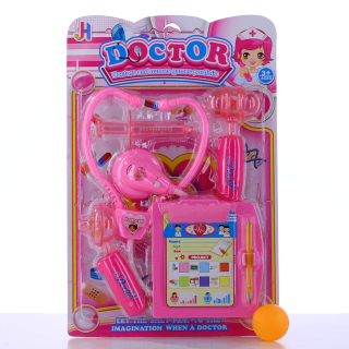 Lányos játék, Orvosi szett lapon pink  BZ1020