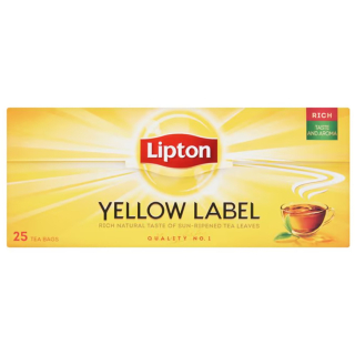 Tea, Lipton Yellow Label 25x2g