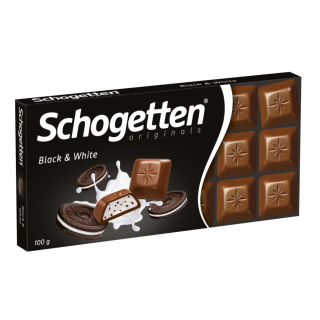 Csokoládé, Schogetten 100g Black & White