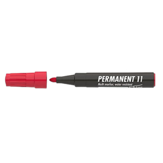 Permanent, 11 marker 3mm piros