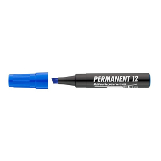 Permanent, 12 marker 1-4mm kék