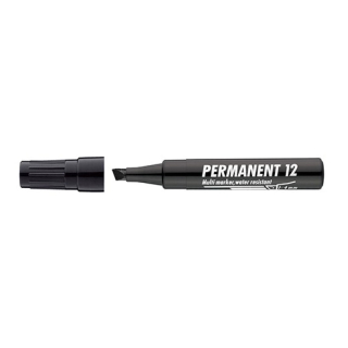 Permanent, 12 marker 1-4mm fekete