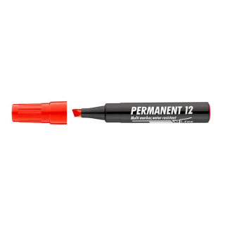 Permanent, 12 marker 1-4mm piros