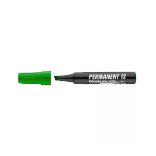 Permanent, 12 marker 1-4mm zöld
