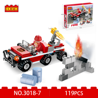 Építő, COGOŽ 3018-7 | Lego kompatibilis | Tűzoltó készlet