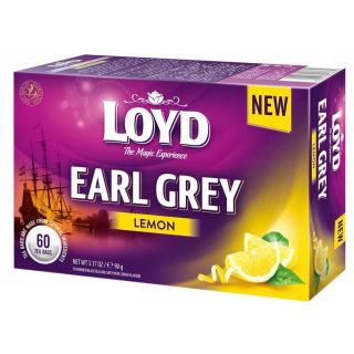 Tea, Loyd 60x1,5g Earl Grey Citrom