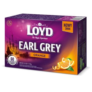 Tea, Loyd 60x1,5g Earl Grey Narancs